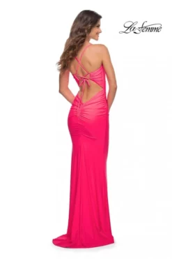 La Femme 30625 Ruched Jersey Prom Dress -Outlet Prom Dresses Store S22 LF 30625 02 470x705