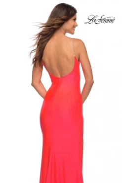 La Femme 30665 Jeweled Strap Scoop Back Gown -Outlet Prom Dresses Store S22 LF 30665 04 470x705