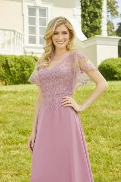 MGNY By Morilee 72517 Fabulous Flutter Sleeve Gown 10 MGNY By Morilee 72517 Fabulous Flutter Sleeve Gown -Outlet Prom Dresses Store S22 MGNY 72517 04 470x705