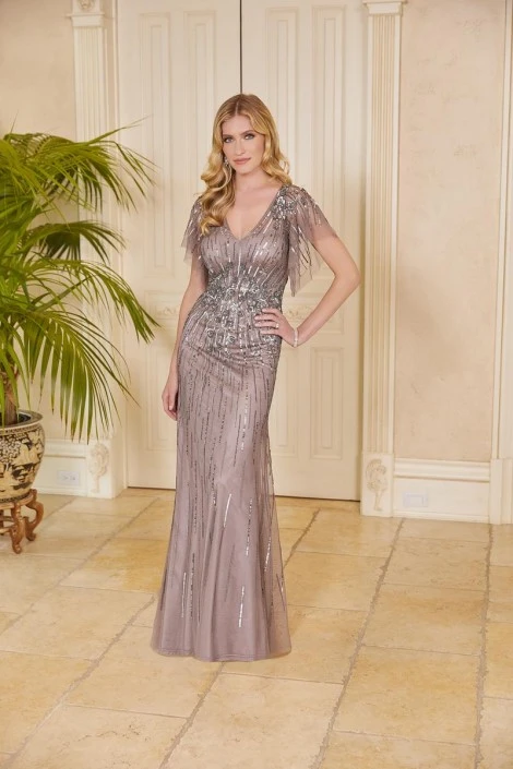 MGNY By Morilee 72532 Sparkling Flutter Sleeve Gown 7 MGNY By Morilee 72532 Sparkling Flutter Sleeve Gown - Image 5