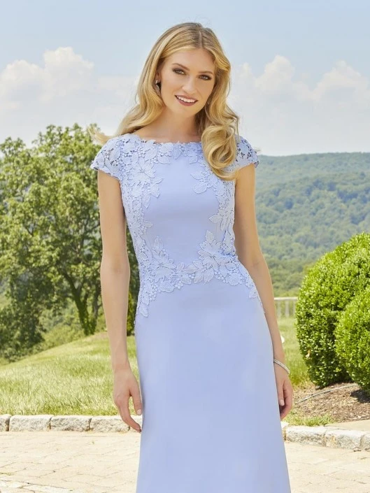 MGNY By Morilee 72534 Sleek Mothers Gown With Lace 7 MGNY By Morilee 72534 Sleek Mothers Gown With Lace - Image 5