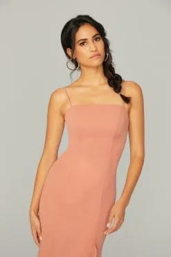 Morilee Madeline Gardner Morilee 21752 Ruffled Slit Bridesmaid Dress -Outlet Prom Dresses Store S22 MLB 21752 04 470x705