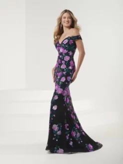 Panoply By House Of Wu Panoply 14099 Sequin Roses Prom Dress -Outlet Prom Dresses Store S22 PNP 14099 03 530x705