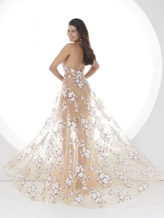 Panoply By House Of Wu Panoply 14106 Sheer Sequin Floral Prom Dress 4 Panoply By House Of Wu Panoply 14106 Sheer Sequin Floral Prom Dress - Image 2