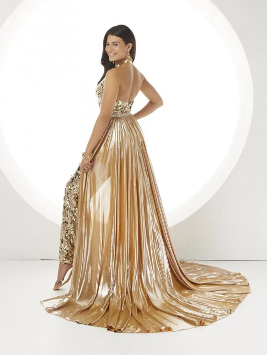 Panoply By House Of Wu Panoply 14107 Shining Jumpsuit With Removable Overskirt 4 Panoply By House Of Wu Panoply 14107 Shining Jumpsuit With Removable Overskirt - Image 2