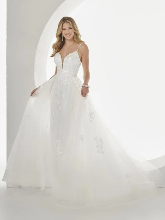 Panoply By House Of Wu Panoply 14112 Romantic Gown With Overskirt 5 Panoply By House Of Wu Panoply 14112 Romantic Gown With Overskirt - Image 3