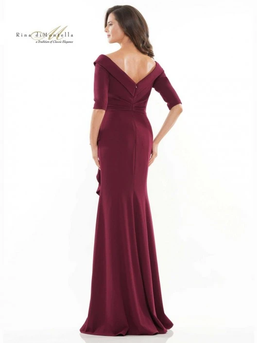Rina Di Montella RD2733 Flounced Mother Of Bride Gown 4 Rina Di Montella RD2733 Flounced Mother Of Bride Gown - Image 2