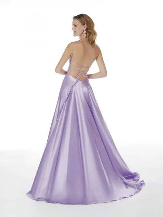 Studio 17 By House Of Wu Studio 17 12872 One Shoulder Lace Up Back Gown 4 Studio 17 By House Of Wu Studio 17 12872 One Shoulder Lace Up Back Gown - Image 2