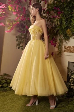 Andrea & Leo Andrea And Leo A1055 Sunshine Tea Length Dress -Outlet Prom Dresses Store S23 AL A1055 03 470x705