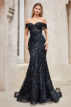 Andrea & Leo Andrea And Leo A1107 Jolie Shimmer Mermaid Gown 9 Andrea & Leo Andrea And Leo A1107 Jolie Shimmer Mermaid Gown -Outlet Prom Dresses Store S23 AL A1107 03 470x705