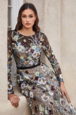 Andrea & Leo Andrea And Leo A1166 Beaded Flower And Butterfly Gown 9 Andrea & Leo Andrea And Leo A1166 Beaded Flower And Butterfly Gown -Outlet Prom Dresses Store S23 AL A1166 04 470x705