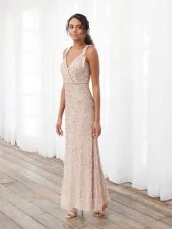 Adrianna Papell Platinum 40397 Floral Beaded Gown 9 Adrianna Papell Platinum 40397 Floral Beaded Gown -Outlet Prom Dresses Store S23 AP 40397 03 529x705