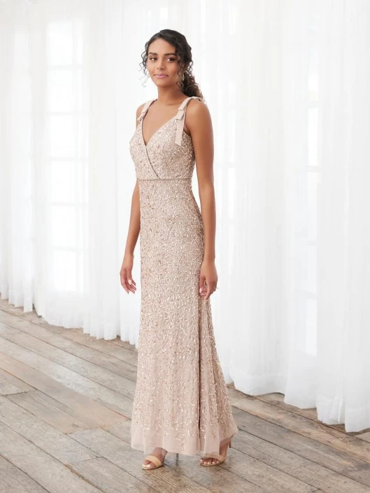 Adrianna Papell Platinum 40397 Floral Beaded Gown 5 Adrianna Papell Platinum 40397 Floral Beaded Gown - Image 3