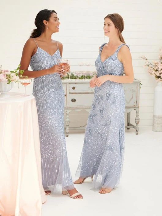 Adrianna Papell Platinum 40397 Floral Beaded Gown 7 Adrianna Papell Platinum 40397 Floral Beaded Gown - Image 5