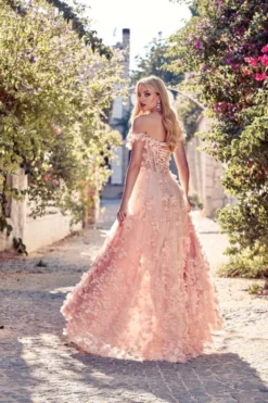 Alyce Paris 61308 Floral 3D Off Shoulder Gown 11 Alyce Paris 61308 Floral 3D Off Shoulder Gown -Outlet Prom Dresses Store S23 AP 61308 05 470x705