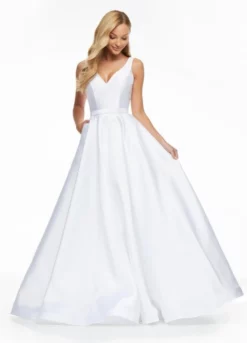 Ashley Lauren 11094 Simple Stunning Mikado Gown 7 Ashley Lauren 11094 Simple Stunning Mikado Gown -Outlet Prom Dresses Store S23 ASH 11094 03 508x705