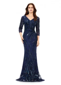 Ashley Lauren 11205 Sophisticated Sequin Design Gown 10 Ashley Lauren 11205 Sophisticated Sequin Design Gown -Outlet Prom Dresses Store S23 ASH 11205 04 508x705