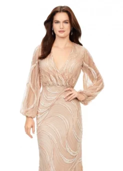 Ashley Lauren 11210 Bishop Sleeve Beaded Gown 9 Ashley Lauren 11210 Bishop Sleeve Beaded Gown -Outlet Prom Dresses Store S23 ASH 11210 03 508x705