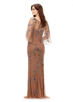 Ashley Lauren 11211 Beaded Gown With Sheer Overlay -Outlet Prom Dresses Store S23 ASH 11211 02 508x705