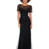 Ashley Lauren 11215 Short Sleeve Sequin Gown 2 Ashley Lauren 11215 Short Sleeve Sequin Gown -Outlet Prom Dresses Store S23 ASH 11215 04 508x705