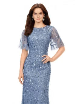 Ashley Lauren 11216 Butterfly Sleeve Beaded Gown 9 Ashley Lauren 11216 Butterfly Sleeve Beaded Gown -Outlet Prom Dresses Store S23 ASH 11216 03 508x705