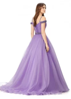 Ashley Lauren 11221 Ruched Organza Ball Gown 8 Ashley Lauren 11221 Ruched Organza Ball Gown -Outlet Prom Dresses Store S23 ASH 11221 02 508x705