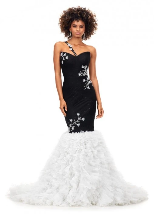 Ashley Lauren 11232 Ruffle Mermaid Formal Gown 5 Ashley Lauren 11232 Ruffle Mermaid Formal Gown - Image 3