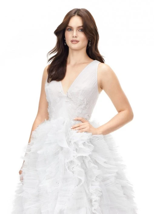 Ashley Lauren 11233 Ruffle Princess Ball Gown 4 Ashley Lauren 11233 Ruffle Princess Ball Gown - Image 2