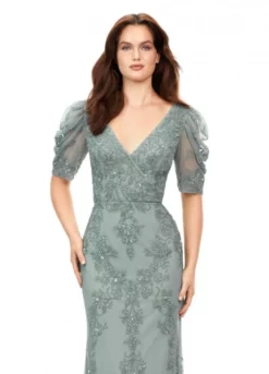 Ashley Lauren 11234 Sheer Sleeve Sequin Gown -Outlet Prom Dresses Store S23 ASH 11234 03 508x705