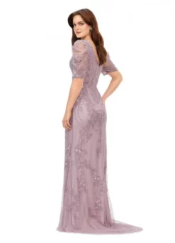 Ashley Lauren 11234 Sheer Sleeve Sequin Gown -Outlet Prom Dresses Store S23 ASH 11234 05 508x705