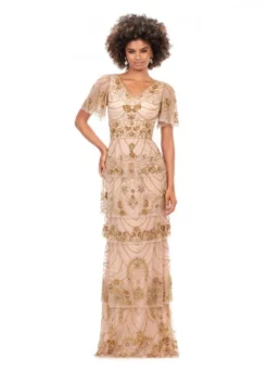 Ashley Lauren 11235 Elegant Tiered Sequin Gown 10 Ashley Lauren 11235 Elegant Tiered Sequin Gown -Outlet Prom Dresses Store S23 ASH 11235 04 508x705