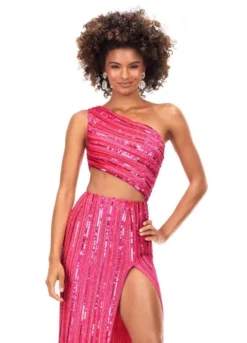 Ashley Lauren 11240 One Shoulder Cutout Beaded Gown -Outlet Prom Dresses Store S23 ASH 11240 04 508x705