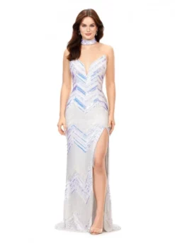 Ashley Lauren 11259 Art Deco Beaded Fringe Gown -Outlet Prom Dresses Store S23 ASH 11259 04 508x705
