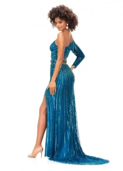 Ashley Lauren 11261 One Sleeve Beaded Cutout Gown 11 Ashley Lauren 11261 One Sleeve Beaded Cutout Gown -Outlet Prom Dresses Store S23 ASH 11261 05 508x705