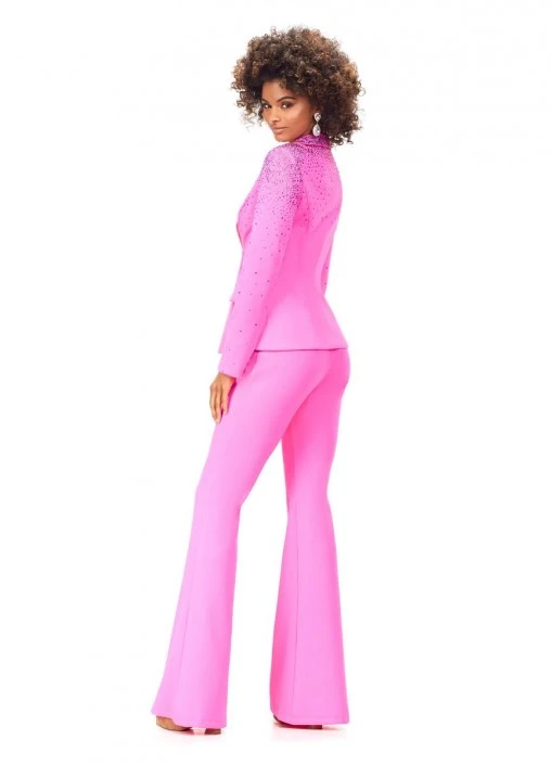 Ashley Lauren 11271 Stone Lapel 2 Piece Pantsuit 4 Ashley Lauren 11271 Stone Lapel 2 Piece Pantsuit - Image 2