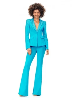 Ashley Lauren 11271 Stone Lapel 2 Piece Pantsuit 10 Ashley Lauren 11271 Stone Lapel 2 Piece Pantsuit -Outlet Prom Dresses Store S23 ASH 11271 04 508x705