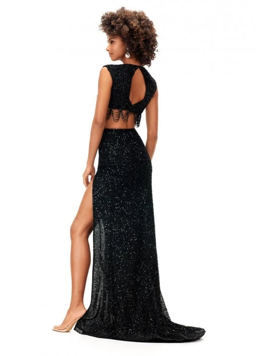 Ashley Lauren 11282 Roaring Twenties 2 Piece Gown 5 Ashley Lauren 11282 Roaring Twenties 2 Piece Gown - Image 3