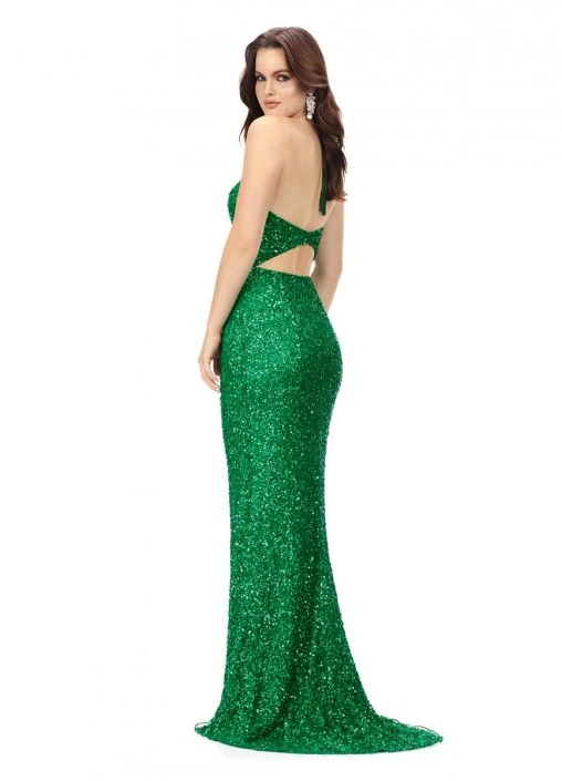 Ashley Lauren 11287 Sequin Modern Cut Out Gown 5 Ashley Lauren 11287 Sequin Modern Cut Out Gown - Image 3