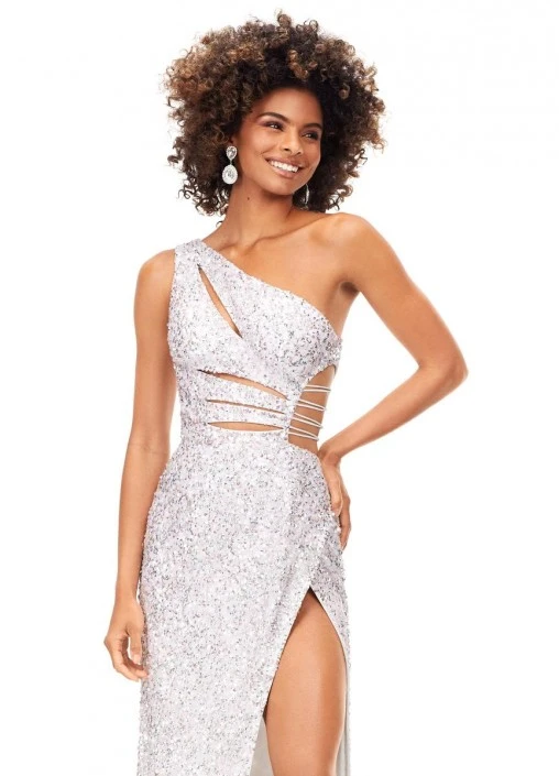 Ashley Lauren 11288 Modern Cutout Sequin Gown 5 Ashley Lauren 11288 Modern Cutout Sequin Gown - Image 3