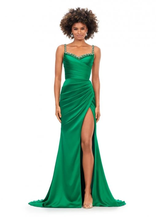 Ashley Lauren 11298 Elegant Satin Prom Dress 6 Ashley Lauren 11298 Elegant Satin Prom Dress - Image 4
