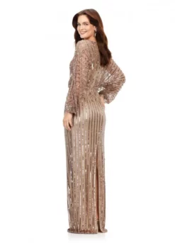 Ashley Lauren 11302 Beaded Long Sleeve Gown 8 Ashley Lauren 11302 Beaded Long Sleeve Gown -Outlet Prom Dresses Store S23 ASH 11302 02 508x705