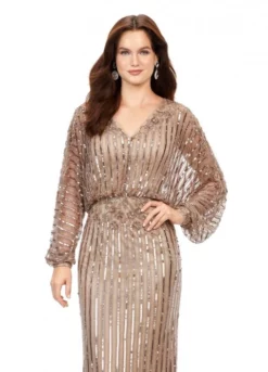 Ashley Lauren 11302 Beaded Long Sleeve Gown 9 Ashley Lauren 11302 Beaded Long Sleeve Gown -Outlet Prom Dresses Store S23 ASH 11302 03 508x705