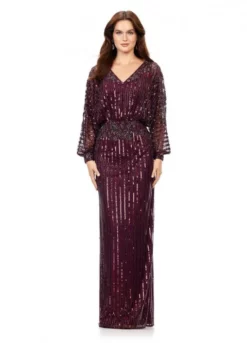 Ashley Lauren 11302 Beaded Long Sleeve Gown 10 Ashley Lauren 11302 Beaded Long Sleeve Gown -Outlet Prom Dresses Store S23 ASH 11302 04 508x705