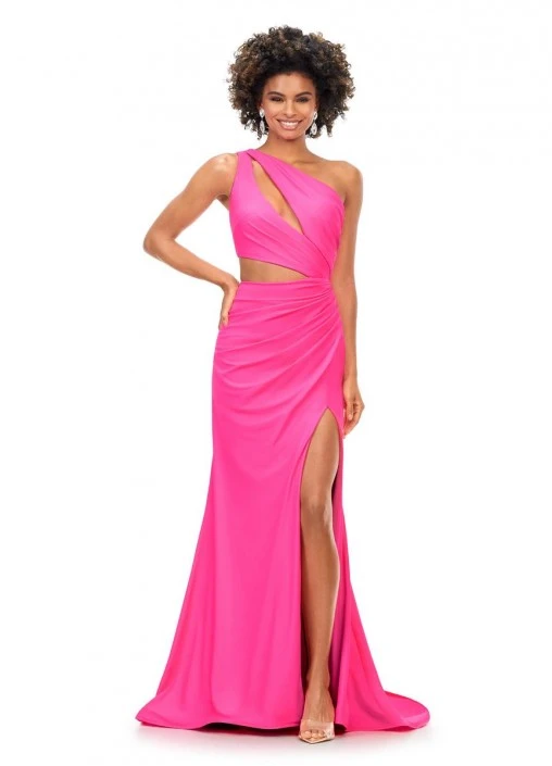 Ashley Lauren 11303 One Shoulder Cutout Prom Dress 6 Ashley Lauren 11303 One Shoulder Cutout Prom Dress - Image 4