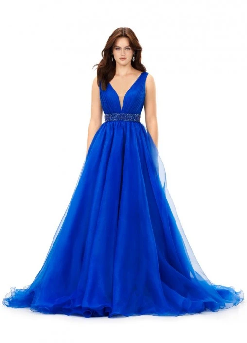 Ashley Lauren 11305 Crystal Waist Ruched Ball Gown 6 Ashley Lauren 11305 Crystal Waist Ruched Ball Gown - Image 4
