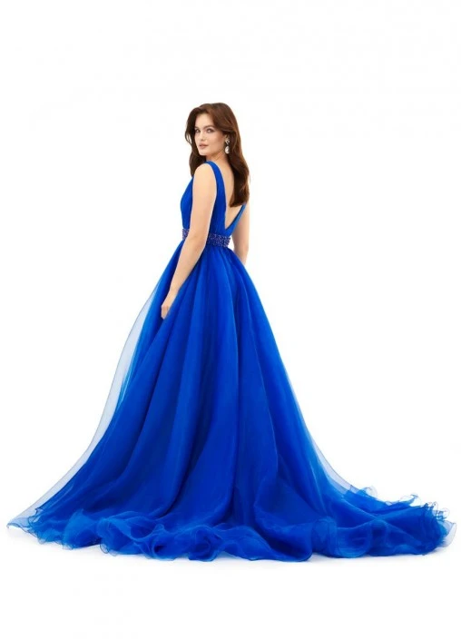 Ashley Lauren 11305 Crystal Waist Ruched Ball Gown 7 Ashley Lauren 11305 Crystal Waist Ruched Ball Gown - Image 5