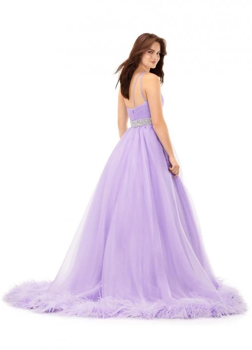 Ashley Lauren 11309 Feather Trim Organza Ball Gown 7 Ashley Lauren 11309 Feather Trim Organza Ball Gown - Image 5