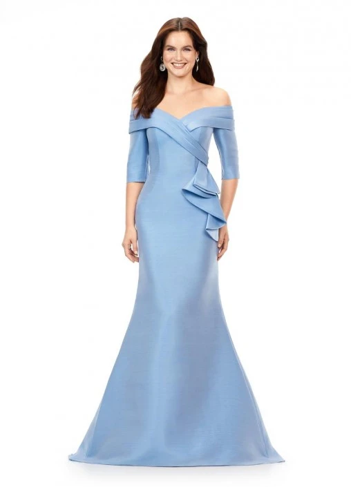 Ashley Lauren 11324 Elegant Satin Mermaid Gown 6 Ashley Lauren 11324 Elegant Satin Mermaid Gown - Image 4