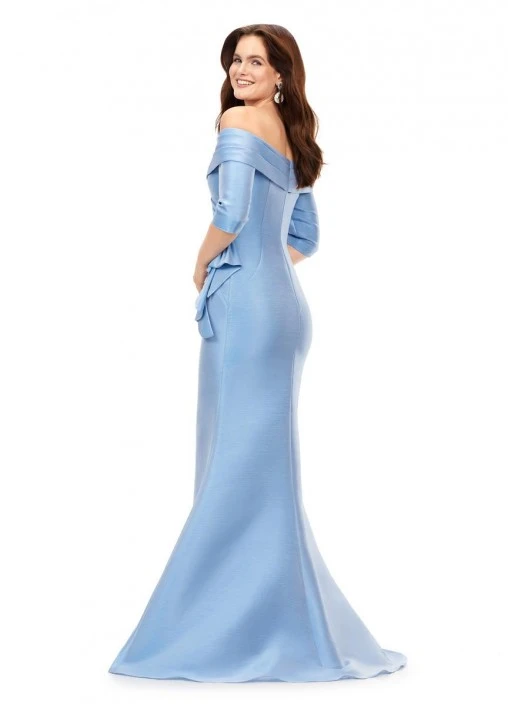 Ashley Lauren 11324 Elegant Satin Mermaid Gown 7 Ashley Lauren 11324 Elegant Satin Mermaid Gown - Image 5