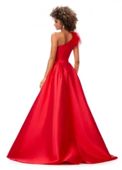 Ashley Lauren 11336 Feather One Shoulder Gown -Outlet Prom Dresses Store S23 ASH 11336 05 508x705